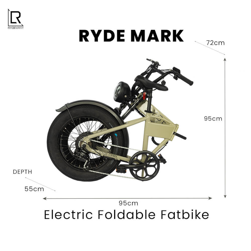 จักรยานไฟฟ้า Rydekart รุ่น Ryde Mark - สีครีม_2
